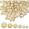Round Wooden Beads for Crafts and Jewelry Making (6 Sizes, 700 Pieces)